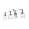 Z-Lite Bryant 4 Light Vanity, Chrome And Clear Seedy 734-4V-CH - alternate 1